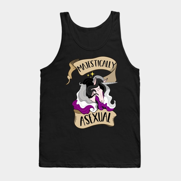 Majestically Asexual Unicorn Tank Top by Eugenex